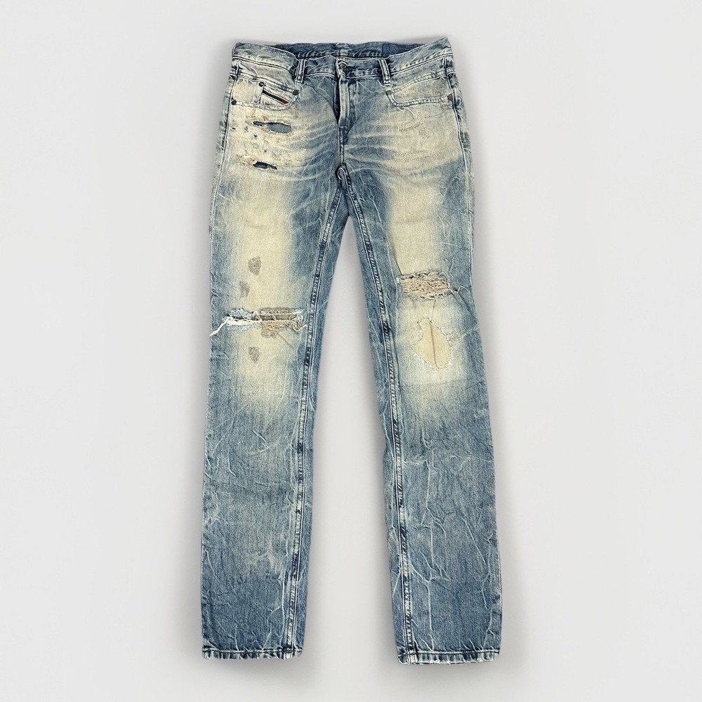 Y2K Diesel Women's Belthy Regular Slim Straight Jeans 30x32 Distressed Faded